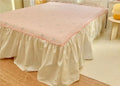 Kawaii Pink Strawberry Ruffle Edge Cotton Bedding Duvet Cover Set Single Twin Queen Size