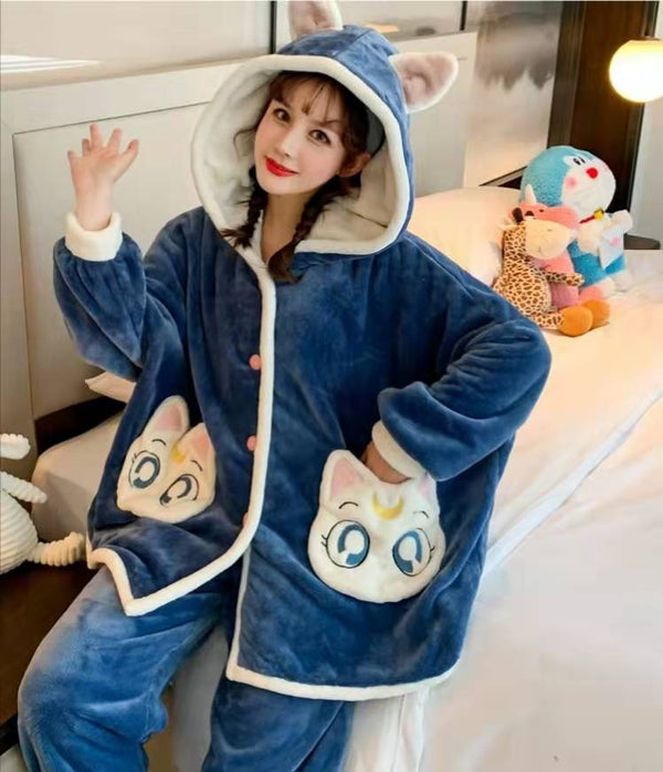 Kawaii Anime Cute Pajamas Set for Women Sweet Lovely Velvet Tube Top and  Shorts Two Piece Cartoon Sleepwear Sets : : Clothing, Shoes 