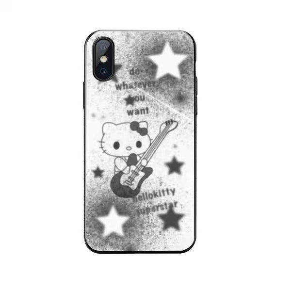 Black and White Hello Kitty Inspired Do Whatever You Want iPhone Case
