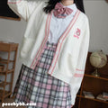 My Melody Kuromi Cinnamoroll Pompompurin Hello Kitty Button Front Cardigan
