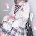 My Melody Kuromi Cinnamoroll Pompompurin Hello Kitty Button Front Cardigan